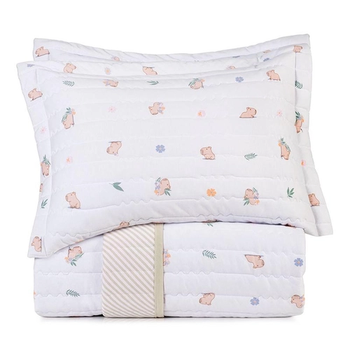 JOGO DE COLCHA MUNDO KIDS MALHA ANTIM.