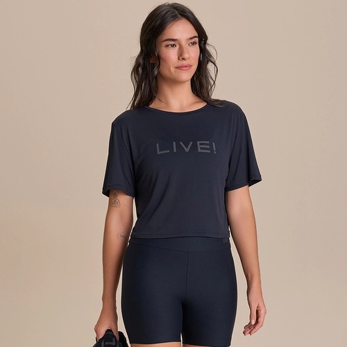 CAMISETA CROPPED LIVE COMFORT