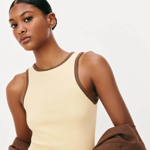 REGATA FEMININA FRISO CONTRASTANTE 4AP9