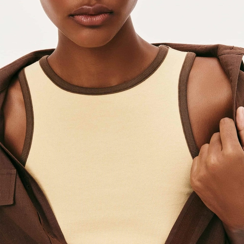 REGATA FEMININA FRISO CONTRASTANTE 4AP9