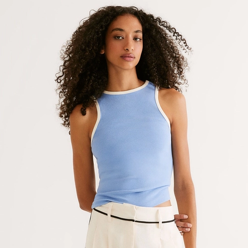 REGATA FEMININA FRISO CONTRASTANTE 4AP9