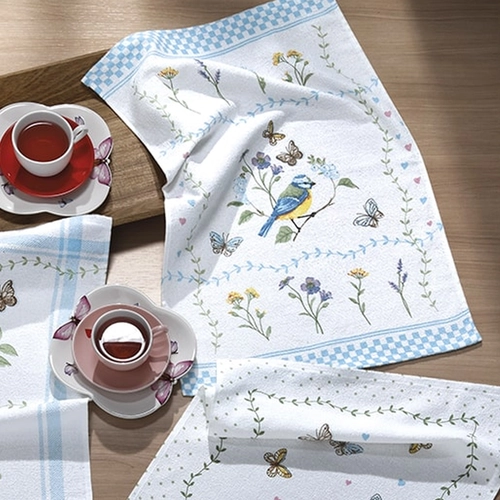 PANO DE COPA FELPUDO PRATA ESTAMPADO JARDIM 03