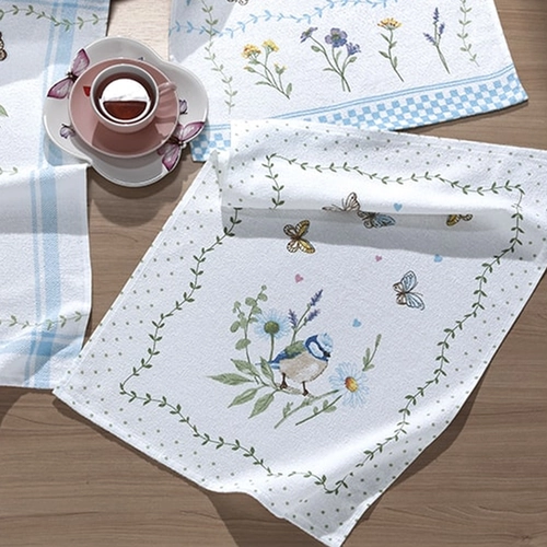 PANO DE COPA FELPUDO PRATA ESTAMPADO JARDIM 03