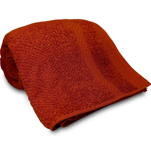 JOGO DE TOALHA 2 PECAS  MARROCOS LISO TELHA