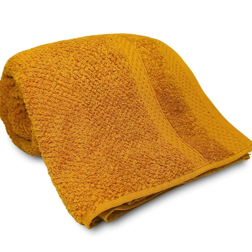 JOGO DE TOALHA 2 PECAS  MARROCOS LISO MOSTARDA