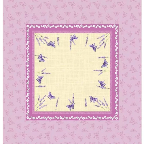 TOALHA DE MESA POP QUADRADA ESTAMPADA LAVANDA