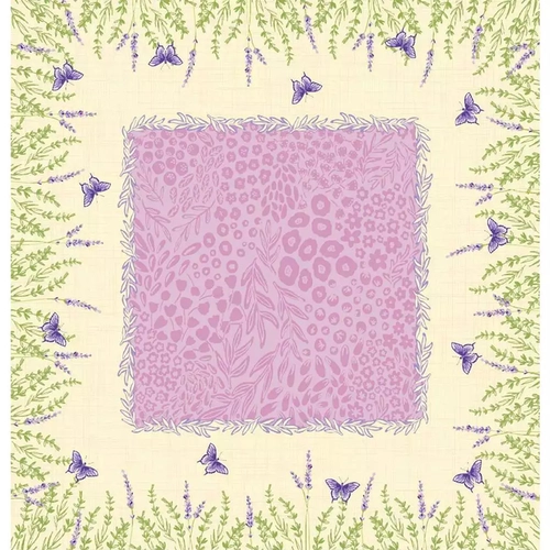 TOALHA DE MESA POP QUADRADA ESTAMPADA LAVANDA