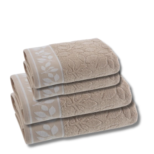 JOGO DE TOALHA 4 PECAS  TOALHA MAYA BEGE