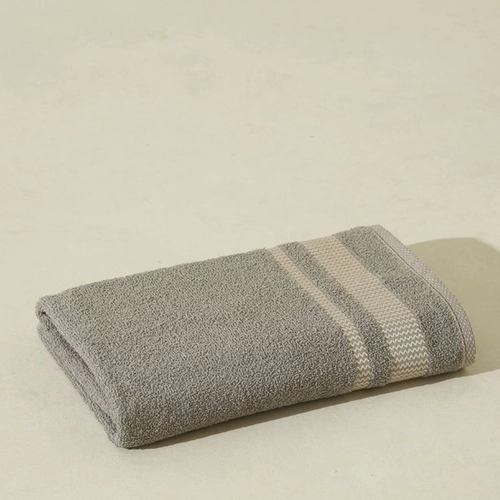 JOGO DE TOALHA 4 PECAS  TOALHA PRINCESS CHEVRON GRISS