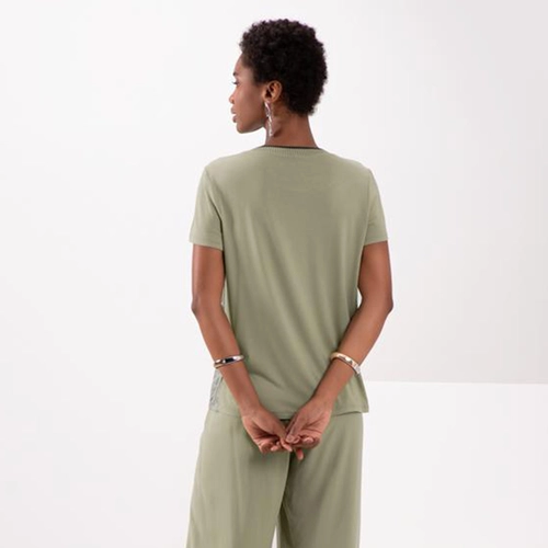 BLUSA T.POLY MAROCAIN/M.VISCOS 69103