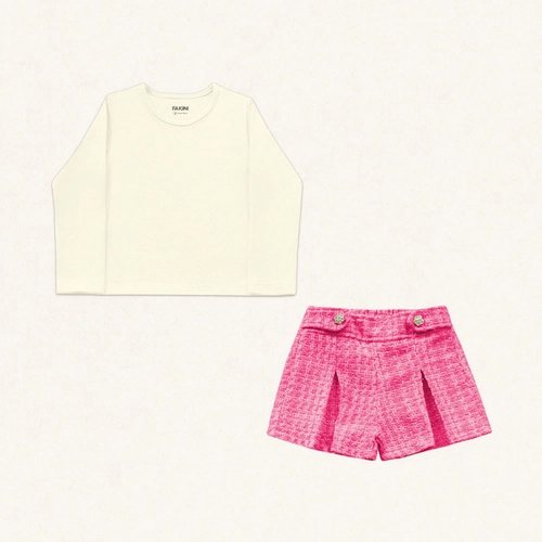 CONJUNTO BLUSA EM MALHA E SHORT 10.25.01132