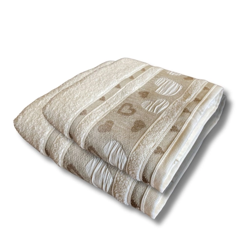 JOGO DE TOALHA 2 PECAS JACQUARD HONEY MARFIN