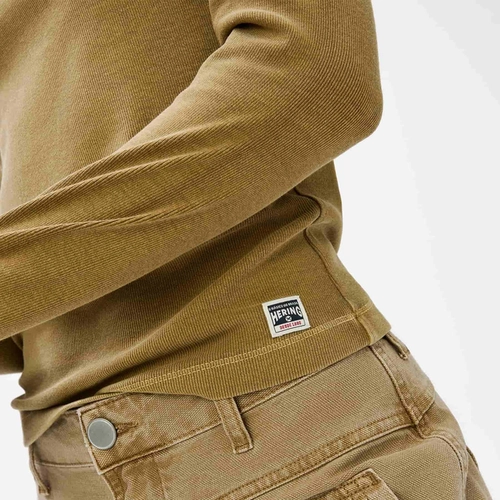 BLUSA FEMININA MANGA LONGA GOLA ALTA EM RIBANA 4H50