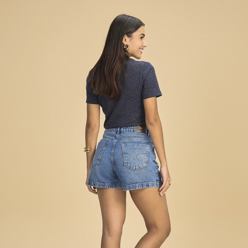 SHORTS FEM MOM JEANS K49925