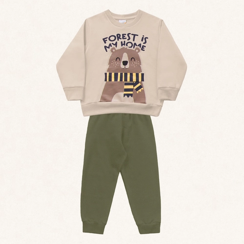 CONJUNO BLUSAO E CALCA EM MALHA 100%ALGODAO MASCULINO 10.25.01446