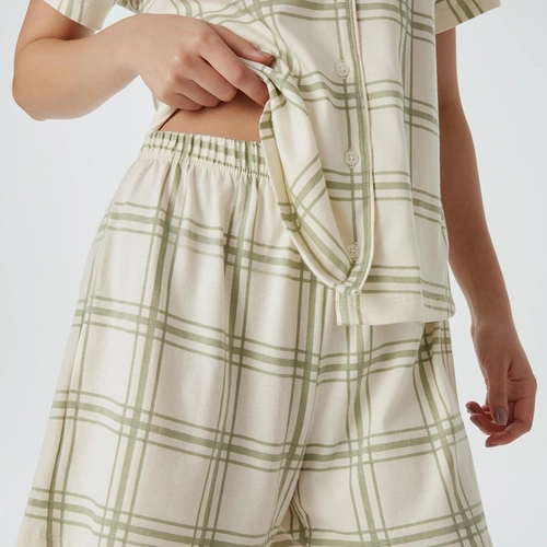 PIJAMA CURTO FEMININO AMERICANO ESTAMPADO 7CDZ