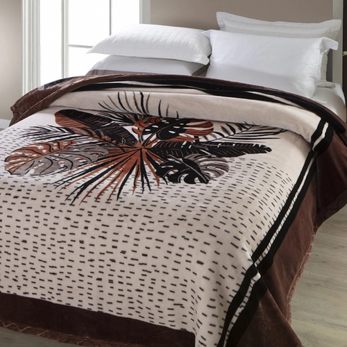 COBERTOR RASCHEL PLUS ESTAMPADO