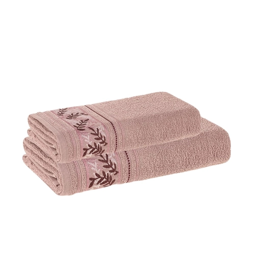 JOGO DE TOALHA FELPUDO ANIS 2 PEÇAS LILAS