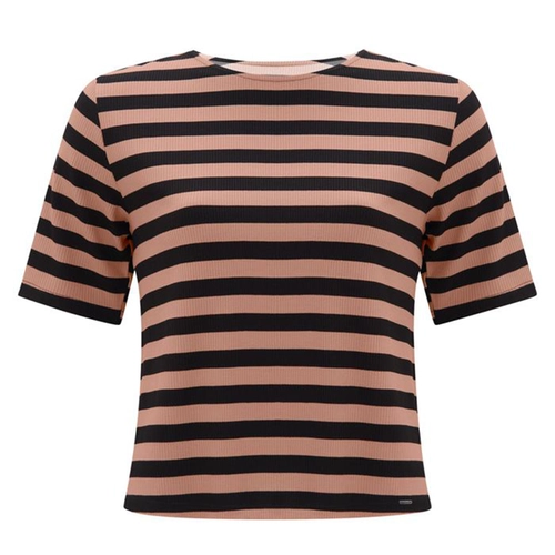 BLUSA MANGA CURTA MALHA CANELADO BOREAL C0132