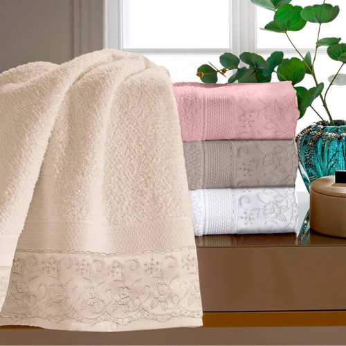 TOALHA MELODY COM RENDA ALICE