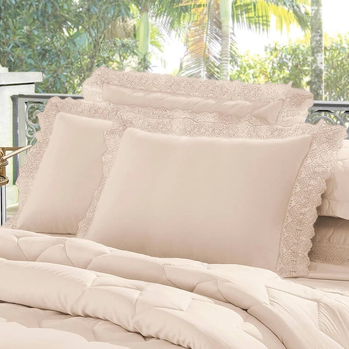 FRONHA 300 FIOS CRISTAL COM RENDA ROMA