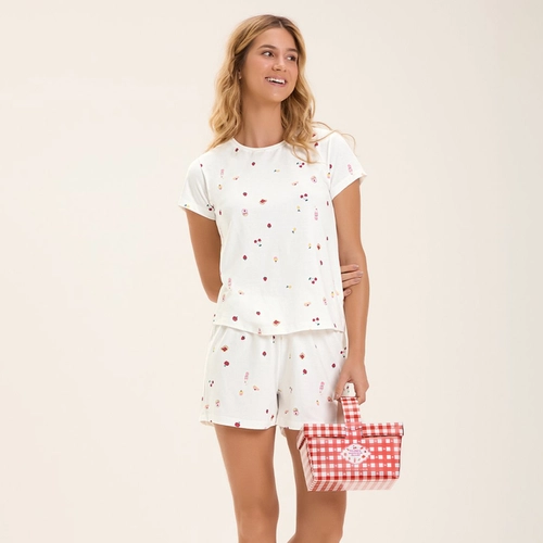 PIJAMA FEMININO MANGA CURTA COM SHORTS 2010928