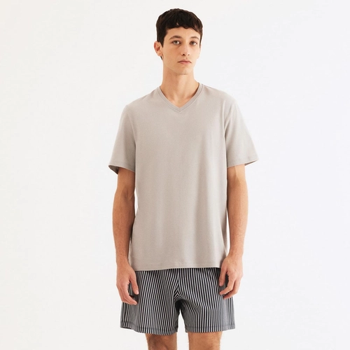 PIJAMA CURTO MASCULINO COM SAMBA CANÇÃO 76WX