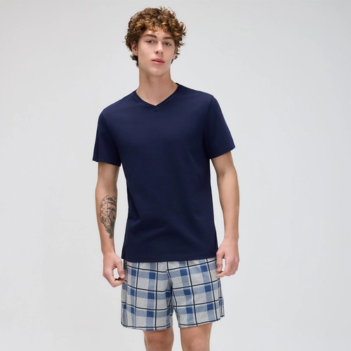 PIJAMA CURTO MASCULINO COM SAMBA CANÇÃO 76WX
