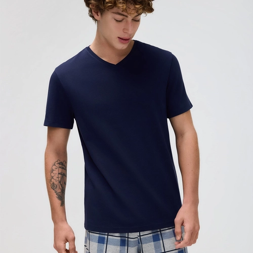 PIJAMA CURTO MASCULINO COM SAMBA CANÇÃO 76WX