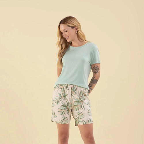 BERMUDOLL FEMININO ADULTO FOLHAGEM PLUS