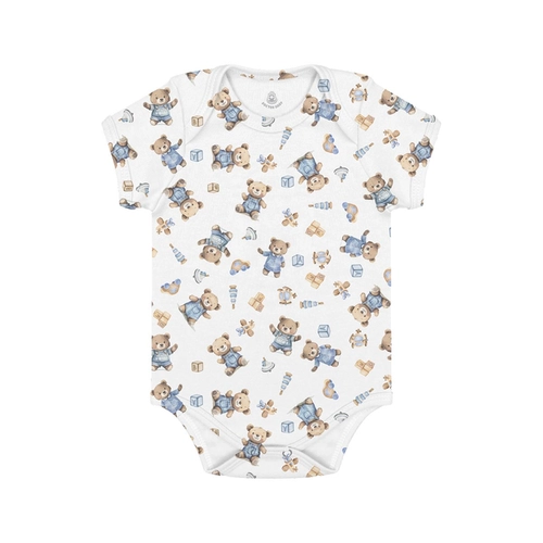 BODY MANGA CURTA MASCULINO ESTAMPA DIGITAL URSINHO