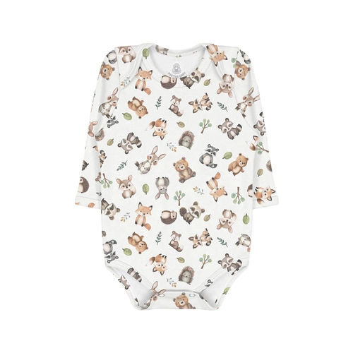 BODY MANGA LONGA ESTAMPA DIGITAL FLORESTA