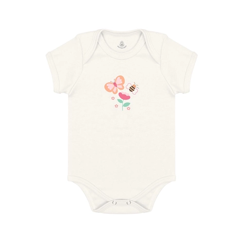 BODY MANGA CURTA FEMININO BORBOLETAS