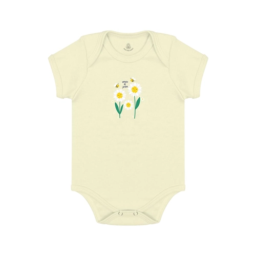 BODY MANGA CURTA FEMININO AMIGAS DO JARDIM