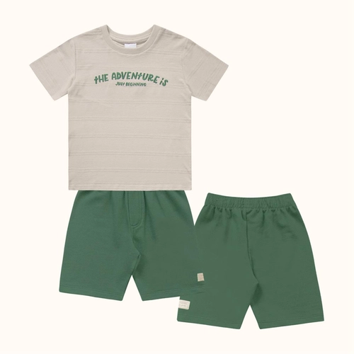 CONJUNTO CAMISETA E BERMUDA EM MALHA 10.25.03406