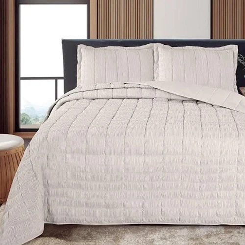 COLCHA DUPLA FACE PLISSEE