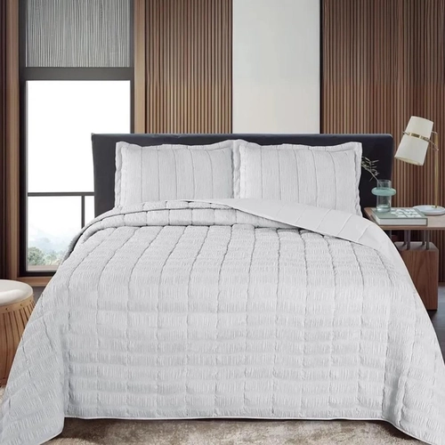 COLCHA DUPLA FACE PLISSEE