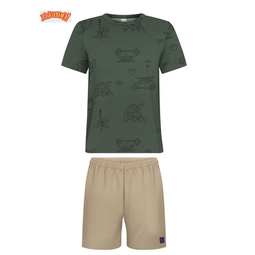 CONJUNTO MALHA PENTEADA E MOLETOM 19344