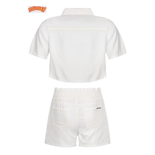 CONJUNTO SHORTS E CAMISA SARJA 21047