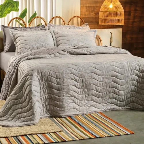 JOGO DE COLCHA TOQUE ACETINADO