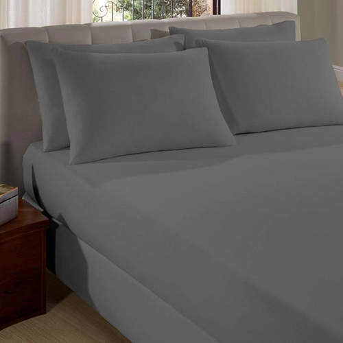 JOGO DE CAMA SIMPLES TOQUE ACETINADO LISO ROLINHO