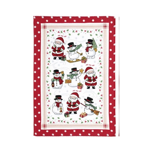 PANO DE COPA FELPUDO PRATA ESTAMPADO NATAL 118