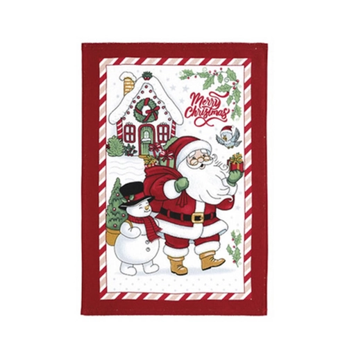 PANO DE COPA FELPUDO PRATA ESTAMPADO NATAL 118