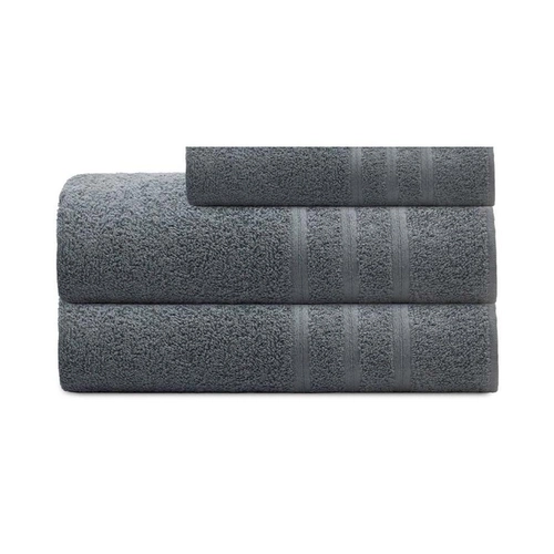 JOGO DE TOALHA 3 PECAS DOMINUS CINZA F8093