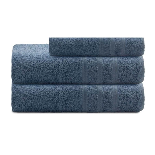 JOGO DE TOALHA BANHÃO 3 PECAS DOMINUS AZUL F2049