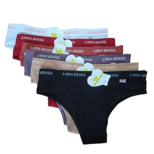 KIT 6 CALCINHAS LINDA BRASIL 2618