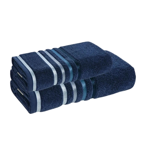 JOGO DE TOALHA LUMINA COM 2 PEÇAS AZUL NAUTICO