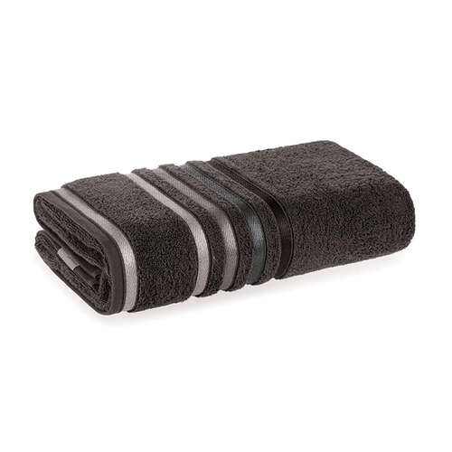 JOGO DE TOALHA LUMINA 2 PEÇAS CARBONO/CINZA