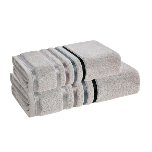 JOGO DE TOALHA BANHÃO LUMINA COM 2 PEÇAS MINERAL/CINZA