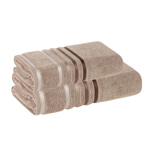 JOGO DE TOALHA LUMINA COM 2 PEÇAS CINZA LUNAR/GREIG